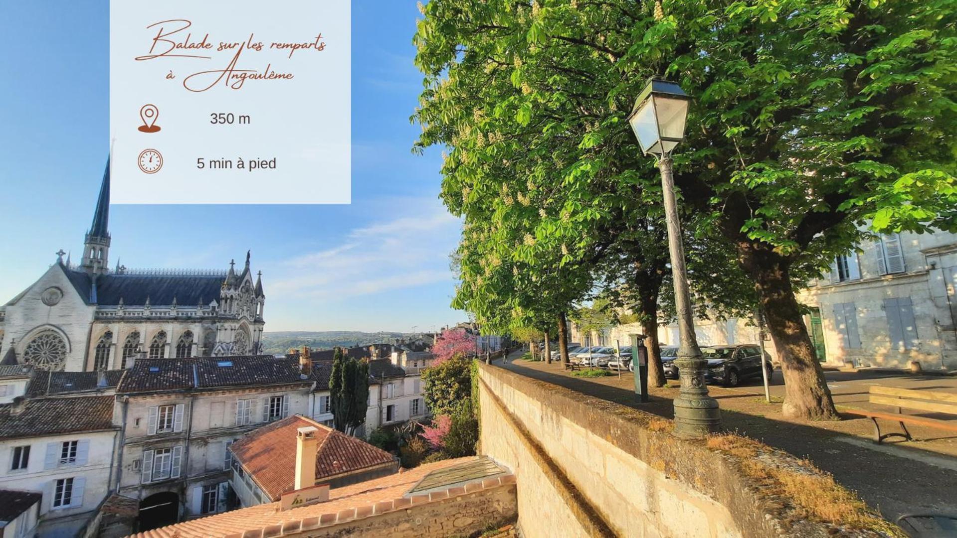 Face A L'Hotel De Ville Grand Et Lumineux Appartement Angouleme Luaran gambar